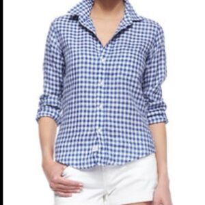 Frank & Eileen Blue Gingham Button-Down Shirt